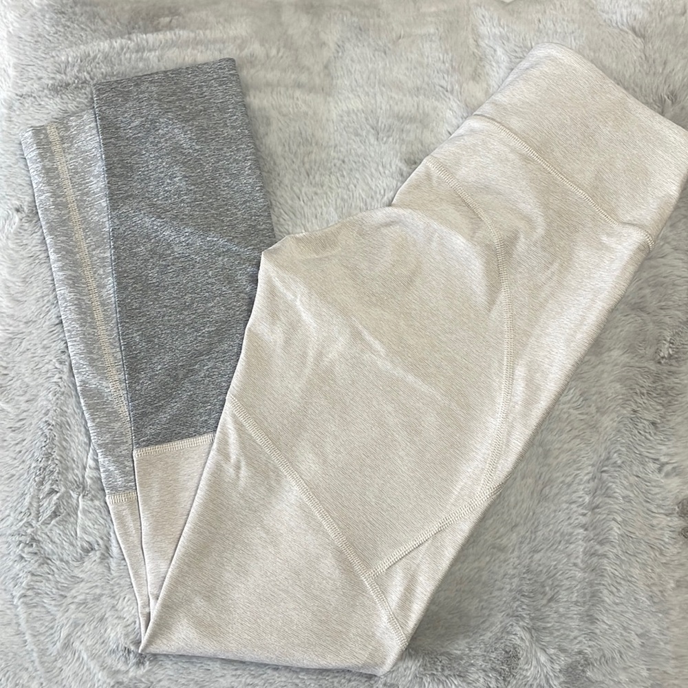 - Outdoor Voices Cream Gray 7/8 Dipped In Oatmeal Dove Ash Leggings